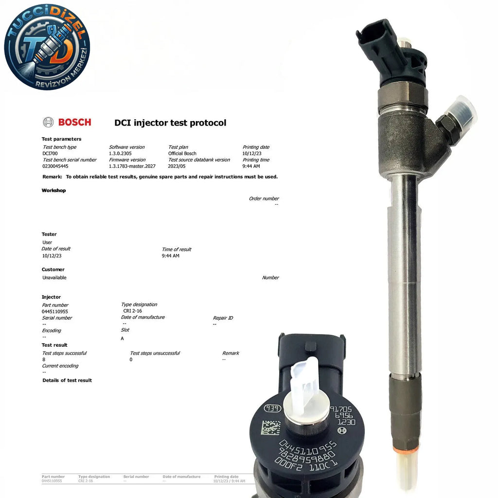 Dizel Enjektör 0445110955 Citroën, Peugeot, Ford, Opel 1.5 HDi