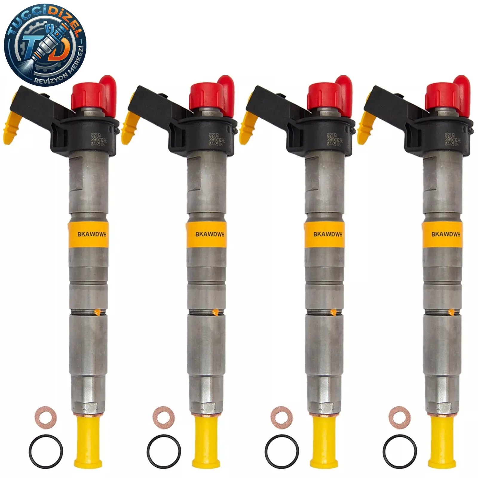 4 Adet BOSCH Dizel Enjektör 0445116024 BMW Seri 3, 5, 7, X1, X3, X5, X6