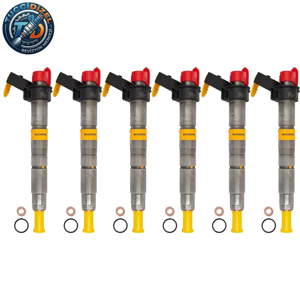6 Adet BOSCH Dizel Enjektör 0445116024 BMW Seri 3, 5, 7, X1, X3, X5, X6