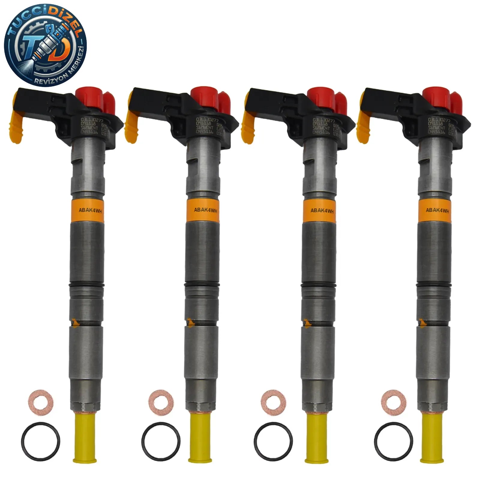 4 Adet BOSCH Enjektör (0445116030) VW, Audi, Seat, Skoda 2,0 TDI