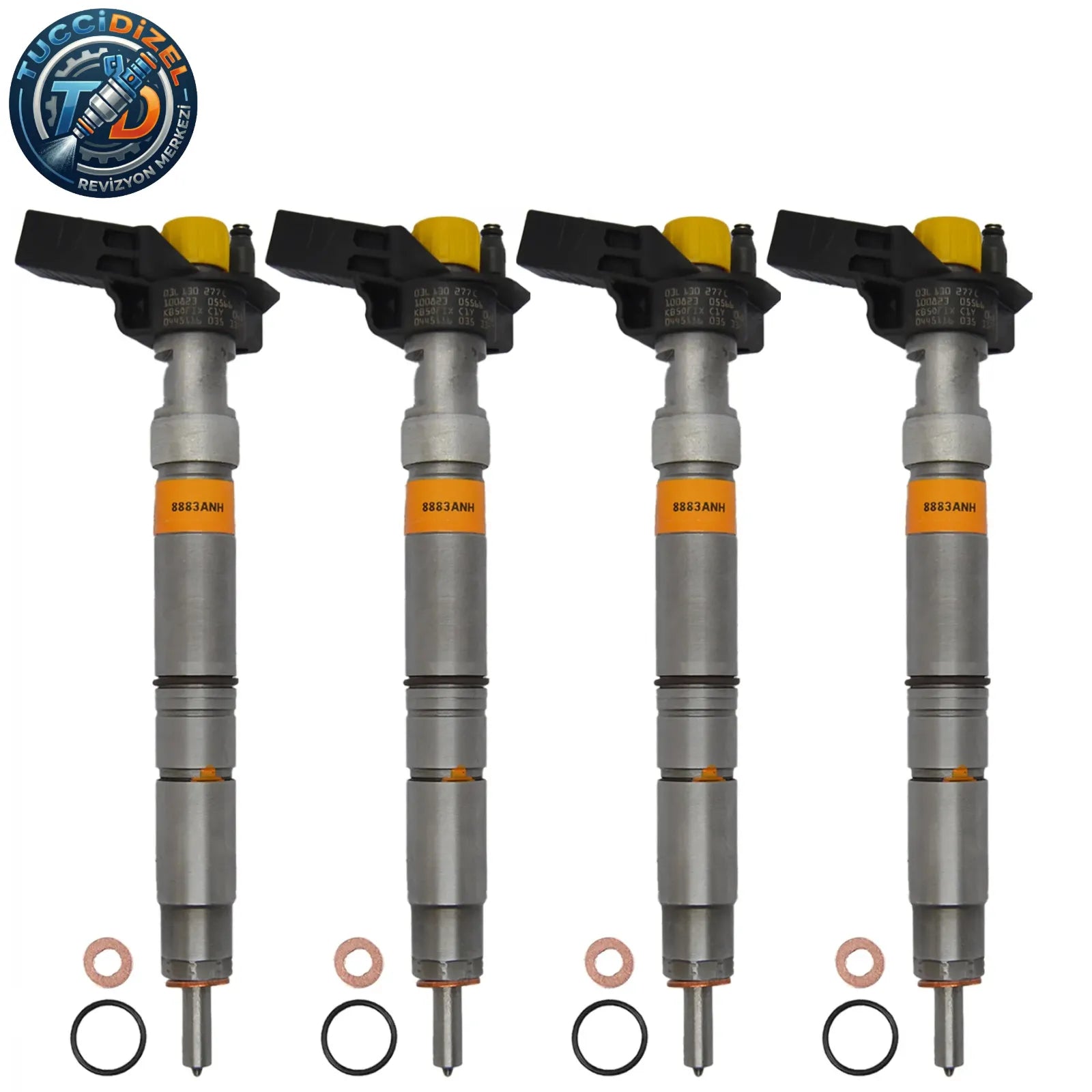 4 Adet BOSCH Enjektör (0445116035) VW T5, T6, Amarok 2,0 TDI Motor