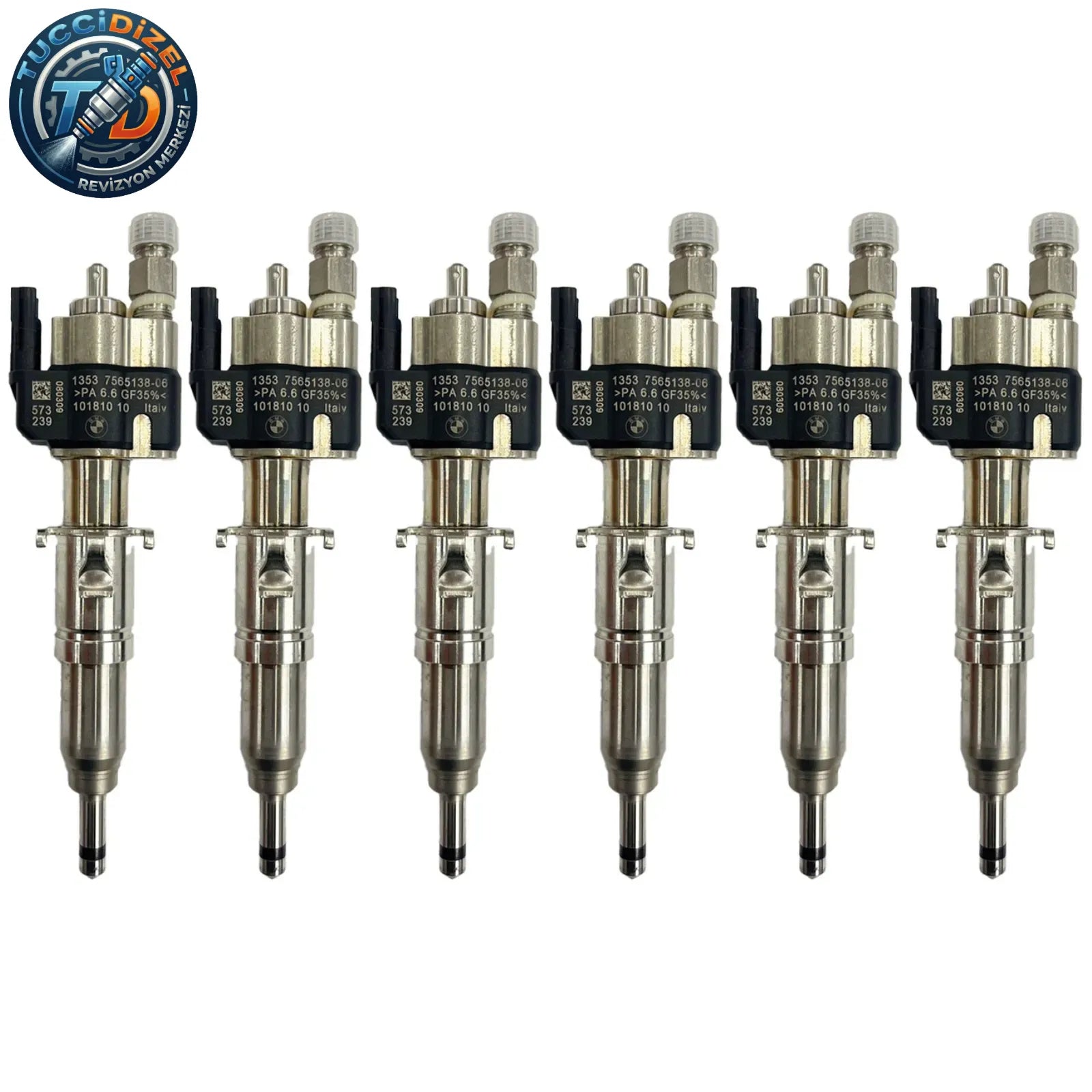 6 Adet Enjektör VDO 13537589048 13537565138-06 N43 N53 BMW Benzinli