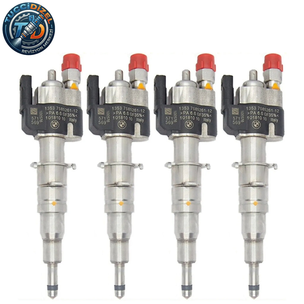 4 Adet Enjektör VDO 13537589048 13537585261-12 N43 N53 BMW Benzinli
