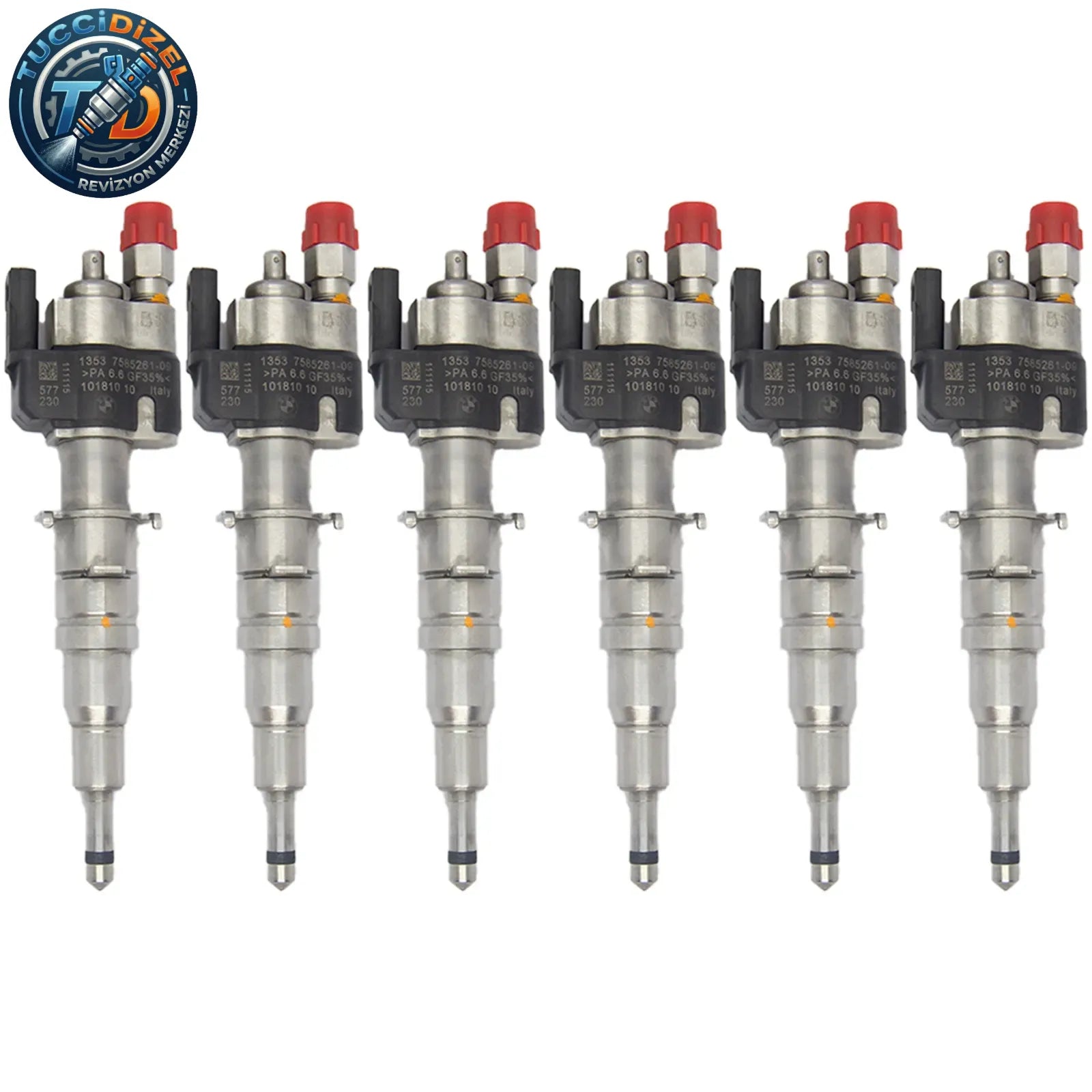 6 Adet Enjektör VDO 13537589048 13537585261-08 N43 N53 BMW Benzinli