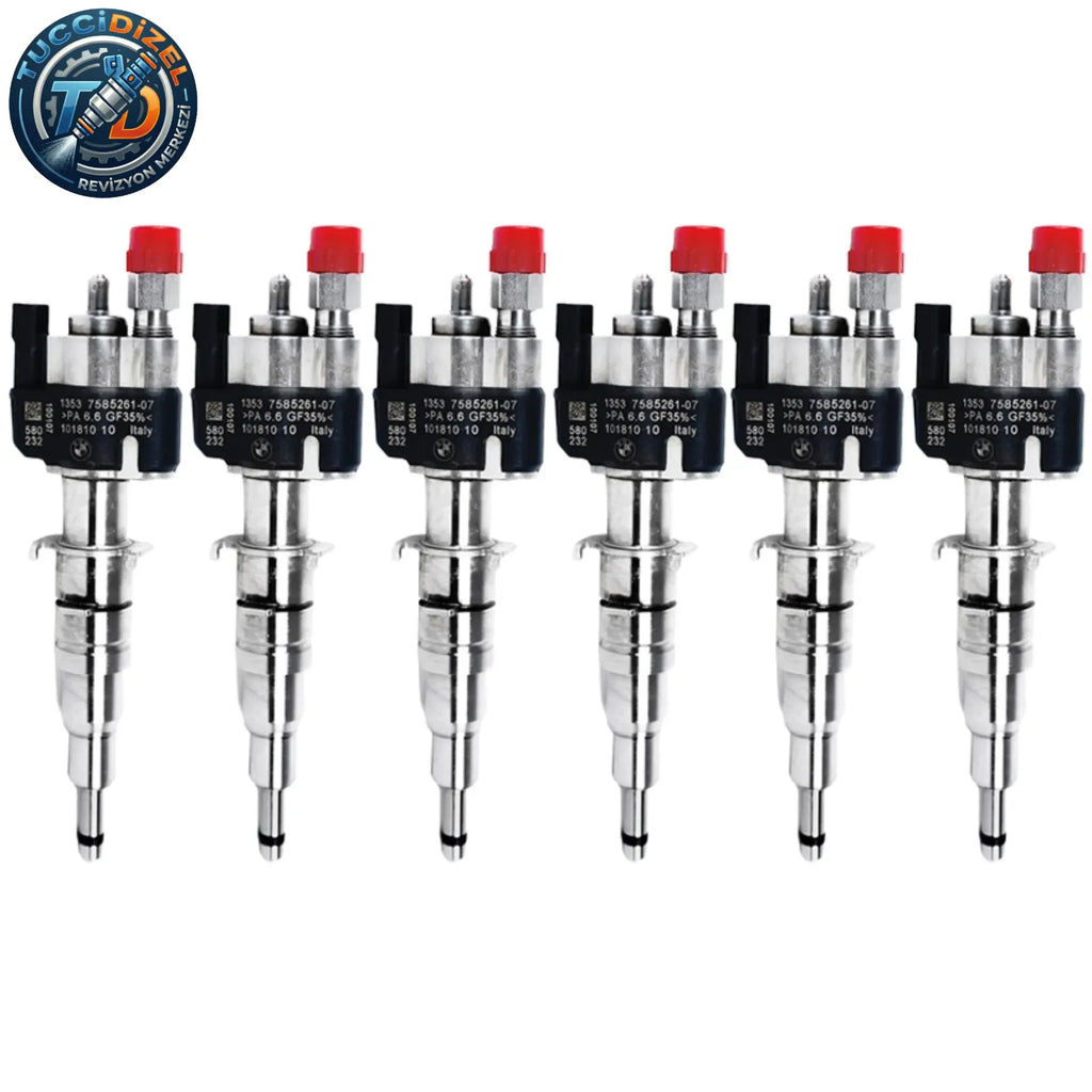 6 Adet Enjektör VDO 13537589048 13537565138-07 N43 N53 BMW Benzinli