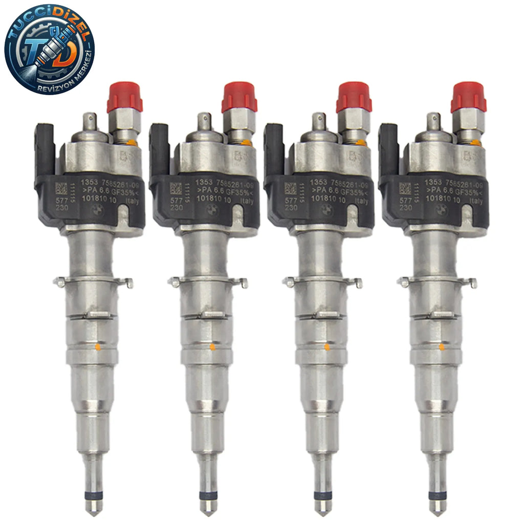 4 Adet Enjektör VDO 13537589048 13537585261-08 N43 N53 BMW Benzinli
