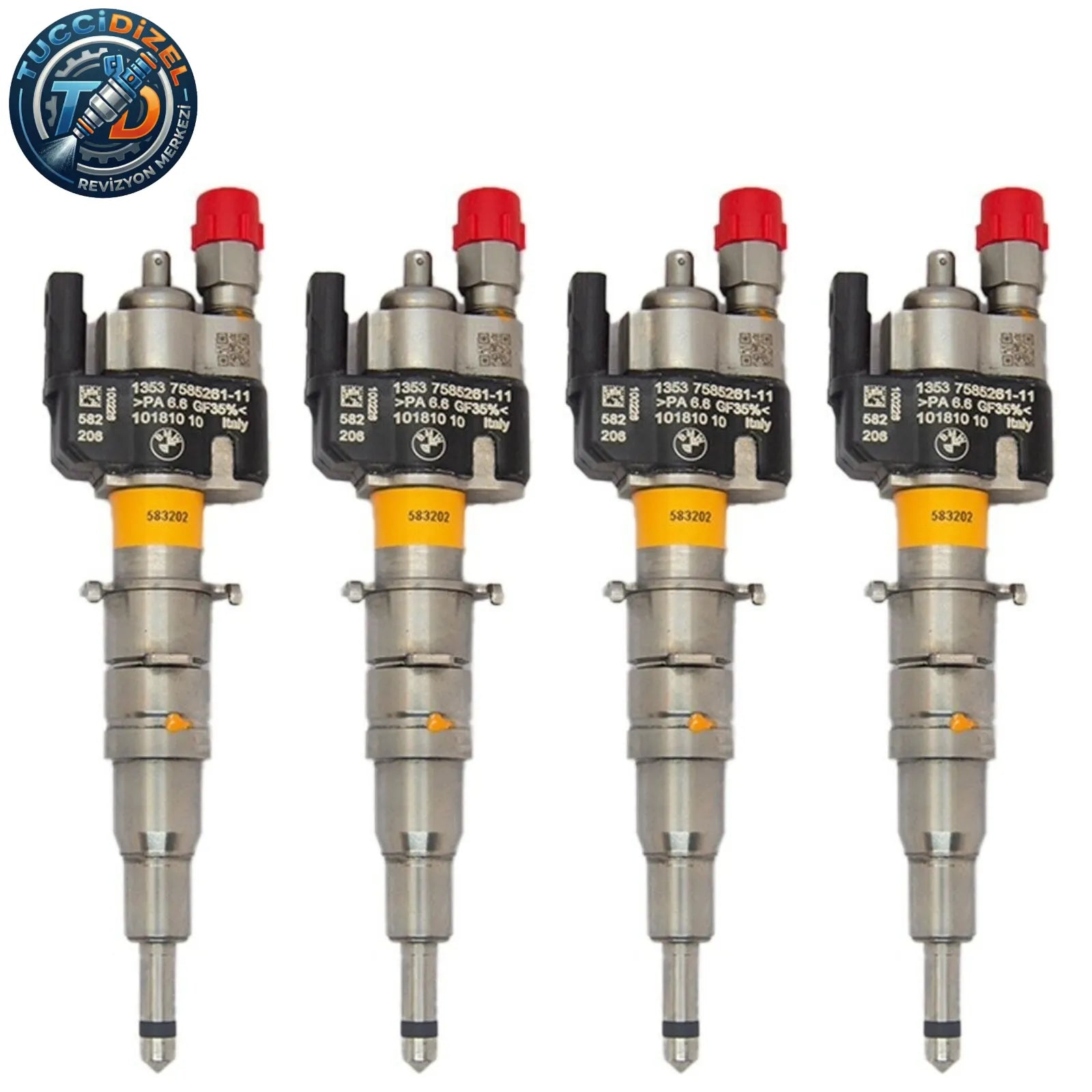 4 Adet Enjektör VDO 13537589048 13537585261-11 N43 N53 BMW Benzinli