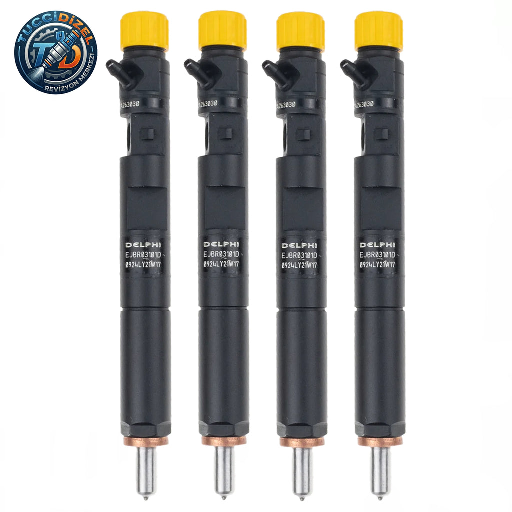 4 Adet Delphi Common-Rail Enjektör EJBR03101D – Renault / Nissan / Dacia 1.5 dCi için Dizel Enjektör