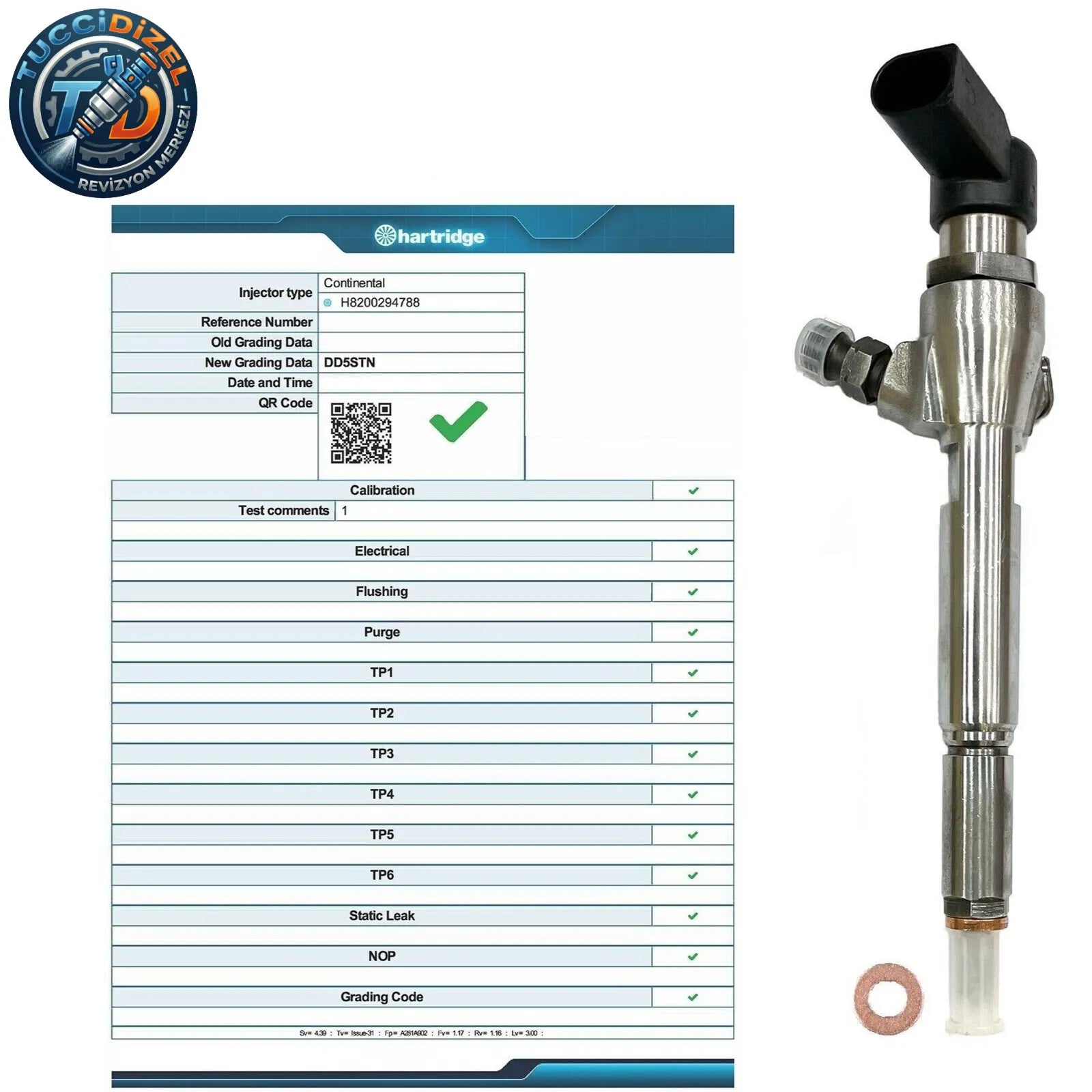 Siemens Enjektör 1.5 dCi Renault, Nissan, Mercedes | H8201100113